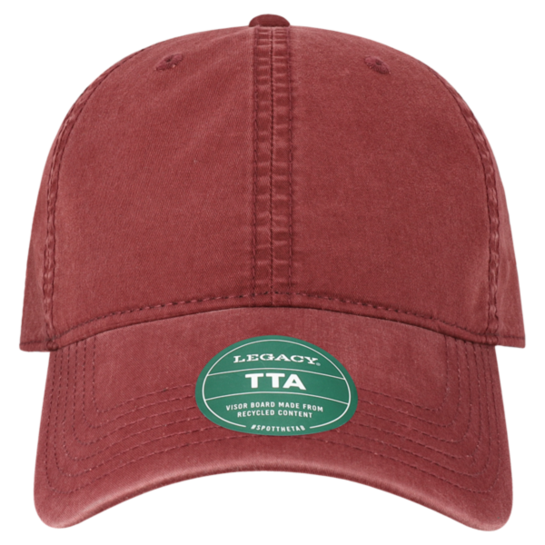 LEGACY Terra Twill Cap, Burgundy / Burgundy, Front view