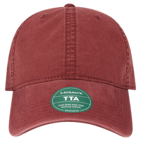 LEGACY Terra Twill Cap, Burgundy / Burgundy, Front view