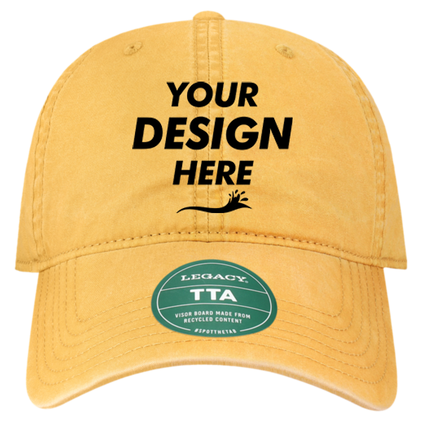 LEGACY Terra Twill Cap, Honey / Honey, Front view, Mockup