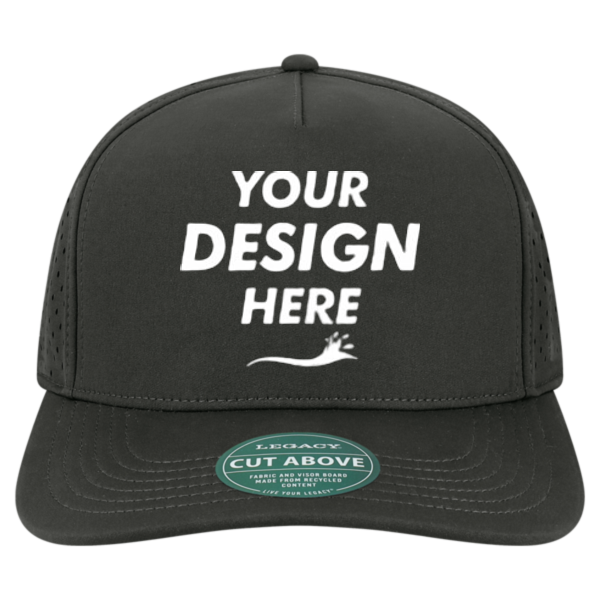 LEGACY The Cut Above Cap, Black, Front view, Mockup