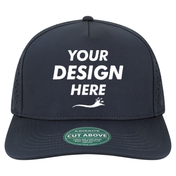 LEGACY The Cut Above Cap, Navy, Front view, Mockup