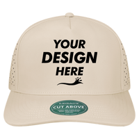 LEGACY The Cut Above Cap, Stone, Front view, Mockup