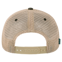 LEGACY Youth Old Favorite Trucker Cap, Army Camo / Khaki / Khaki, Back view