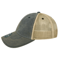 LEGACY Youth Old Favorite Trucker Cap, Navy / Khaki / Khaki, Left Side view