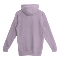 Lane Seven Unisex Heavyweight Pullover Hooded Sweatshirt, Lavender, Back view