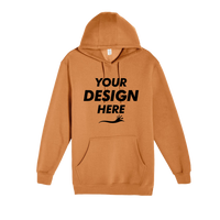 Lane Seven Unisex Heavyweight Pullover Hooded Sweatshirt, Meerkat, Front view, Mockup
