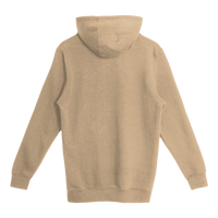 Lane Seven Unisex Heavyweight Pullover Hooded Sweatshirt, Mushroom, Back view