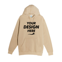 Lane Seven Unisex Heavyweight Pullover Hooded Sweatshirt, Mushroom, Front view, Mockup