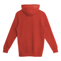 Lane Seven Unisex Heavyweight Pullover Hooded Sweatshirt, Paprika, Back view