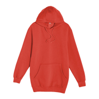 Lane Seven Unisex Heavyweight Pullover Hooded Sweatshirt, Paprika, Front view