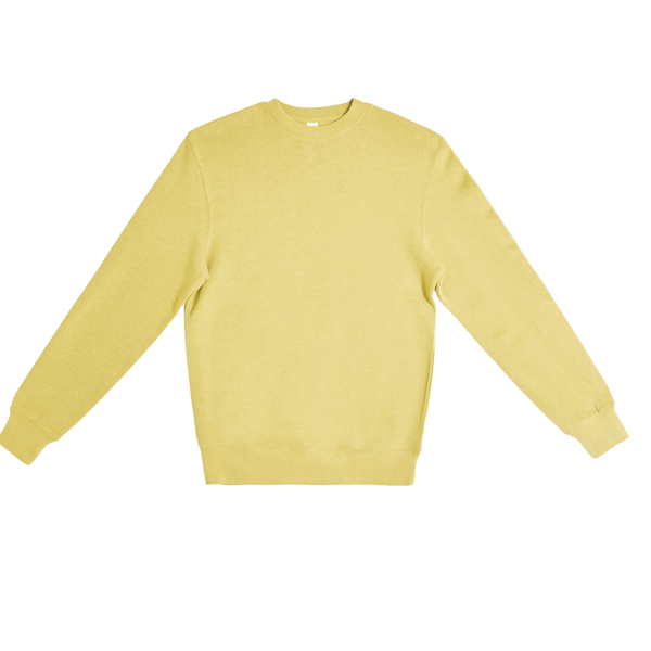Lane Seven Unisex Premium Crewneck Sweatshirt, Antique Gold, Front view