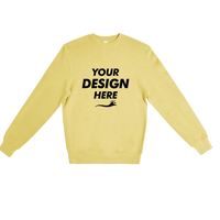 Lane Seven Unisex Premium Crewneck Sweatshirt, Antique Gold, Front view, Mockup