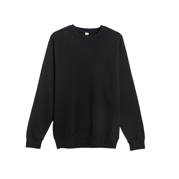Lane Seven Unisex Premium Crewneck Sweatshirt, Black, Front view