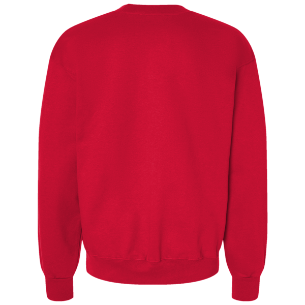 Lane Seven Unisex Premium Crewneck Sweatshirt, Cardinal, Back view