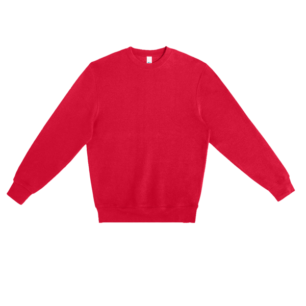 Lane Seven Unisex Premium Crewneck Sweatshirt, Cardinal, Front view