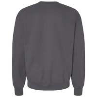 Lane Seven Unisex Premium Crewneck Sweatshirt, Charcoal Heather, Back view