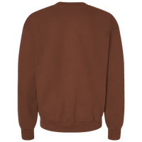 Lane Seven Unisex Premium Crewneck Sweatshirt, Chestnut, Back view