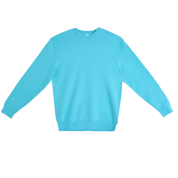 Lane Seven Unisex Premium Crewneck Sweatshirt, Ocean Blue, Front view
