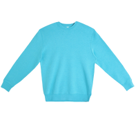 Lane Seven Unisex Premium Crewneck Sweatshirt, Ocean Blue, Front view