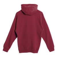 Lane Seven Unisex Premium Full-Zip Hooded Sweatshirt, Burgundy, Back view