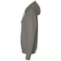 Lane Seven Unisex Premium Full-Zip Hooded Sweatshirt, Charcoal Heather, Left Sleeve view
