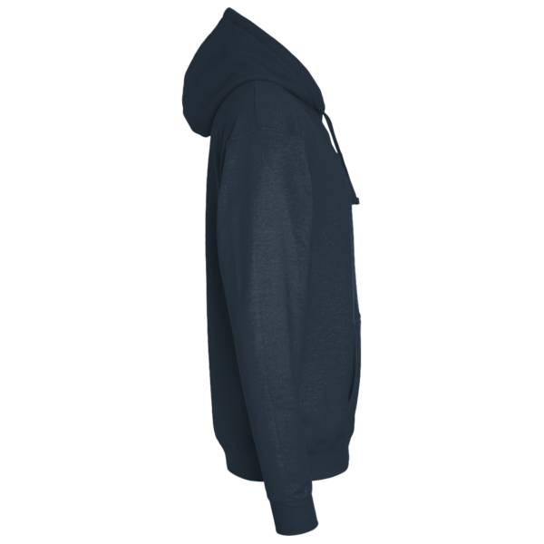 Lane Seven Unisex Premium Full-Zip Hooded Sweatshirt, Navy, Right Sleeve view