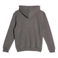 Lane Seven Youth Premium Pullover Hooded Sweatshirt, Charcoal Heather, Back view