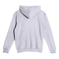 Lane Seven Youth Premium Pullover Hooded Sweatshirt, Heather Grey, Back view