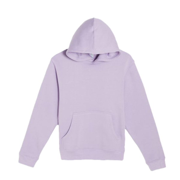 Lane Seven Youth Premium Pullover Hooded Sweatshirt, Lilac, Front view