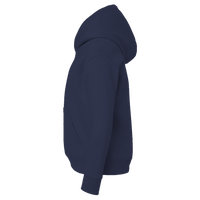 Lane Seven Youth Premium Pullover Hooded Sweatshirt, Navy, Left Sleeve view