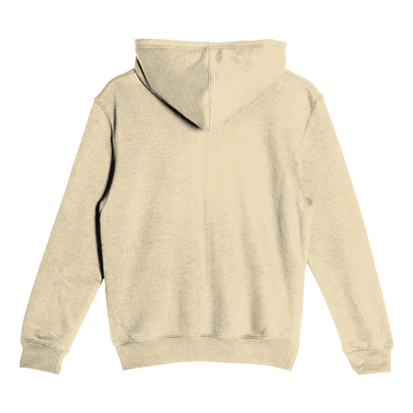Lane Seven Youth Premium Pullover Hooded Sweatshirt, Pina Colada, Back view