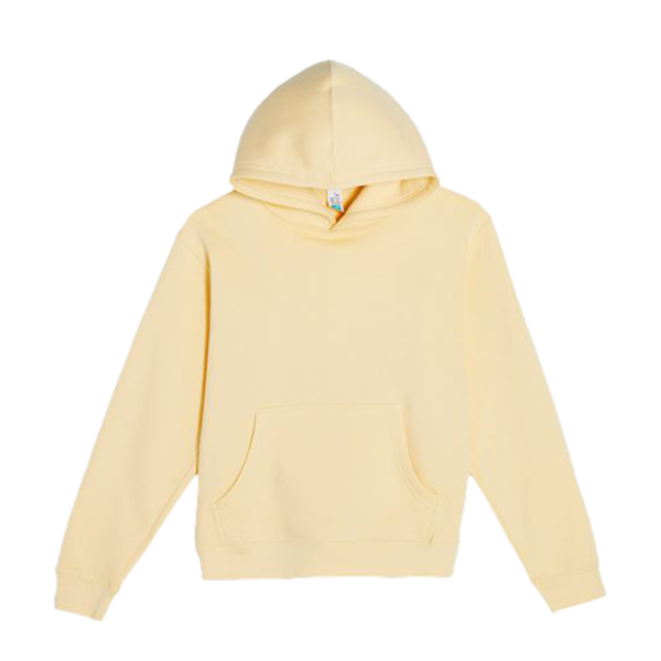 Lane Seven Youth Premium Pullover Hooded Sweatshirt, Pina Colada, Front view