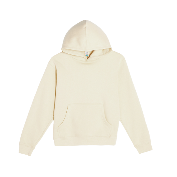 Lane Seven Youth Premium Pullover Hooded Sweatshirt, Sandshell, Front view