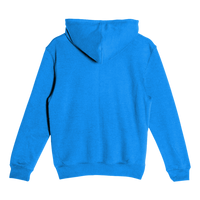 Lane Seven Youth Premium Pullover Hooded Sweatshirt, True Royal, Back view