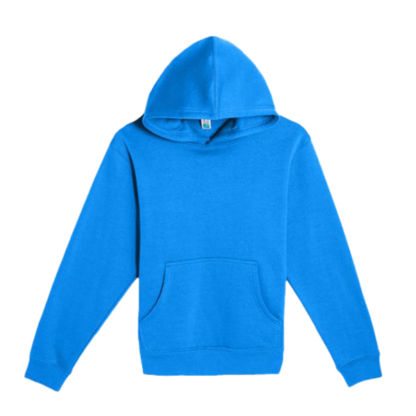 Lane Seven Youth Premium Pullover Hooded Sweatshirt, True Royal, Front view