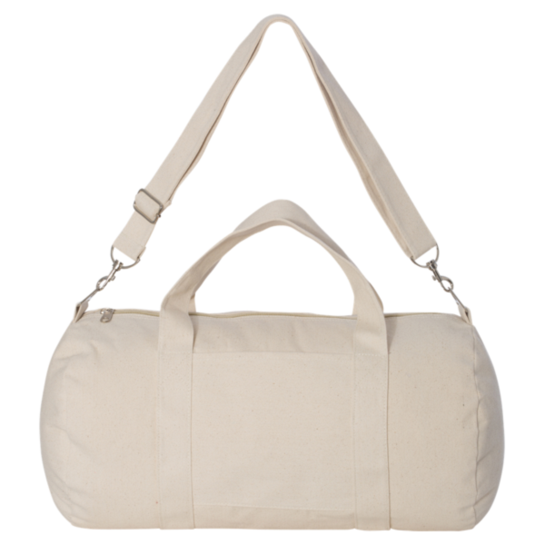 Liberty Bags Canvas Duffel Bag, Natural, Front view