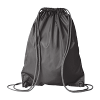 Liberty Bags Drawstring Pack with DUROcord, Black, Back view