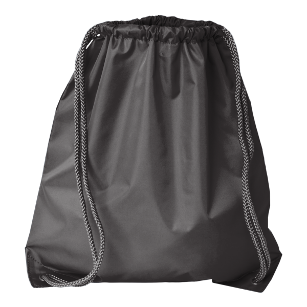Liberty Bags Drawstring Pack with DUROcord, Black, Front view