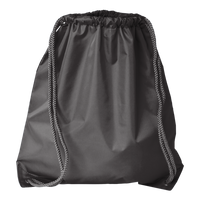 Liberty Bags Drawstring Pack with DUROcord, Black, Front view