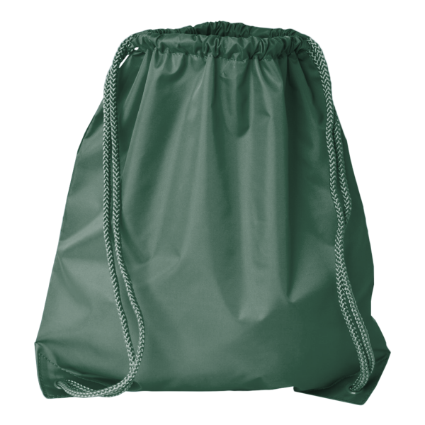 Liberty Bags Drawstring Pack with DUROcord, Forest, Front view