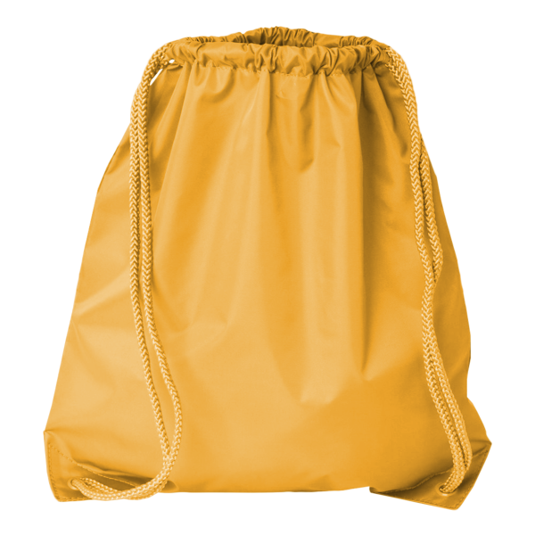 Liberty Bags Drawstring Pack with DUROcord, Golden Yellow, Front view