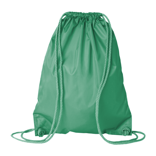 Liberty Bags Drawstring Pack with DUROcord, Kelly, Back view