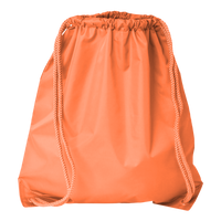Liberty Bags Drawstring Pack with DUROcord, Orange, Front view