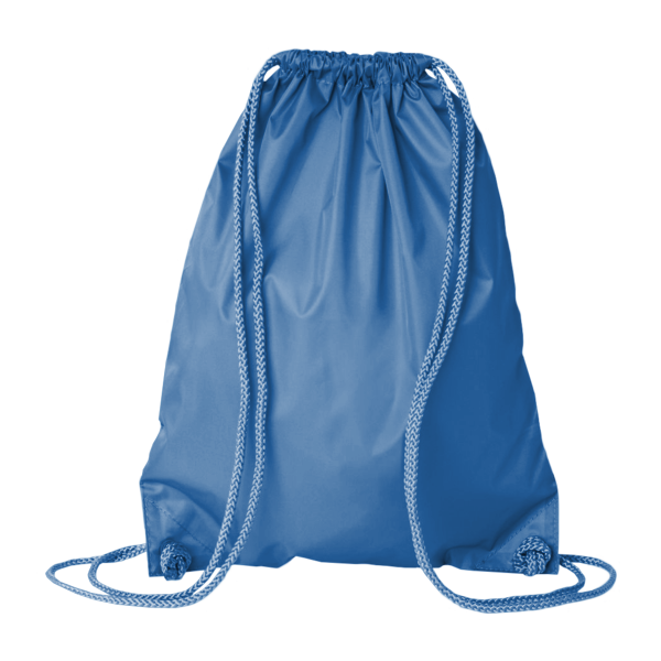 Liberty Bags Drawstring Pack with DUROcord, Royal, Back view