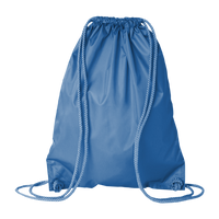 Liberty Bags Drawstring Pack with DUROcord, Royal, Back view
