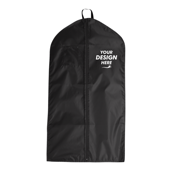 Liberty Bags Garment Bag, Black, Front view, Mockup