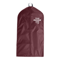Liberty Bags Garment Bag, Maroon, Front view, Mockup