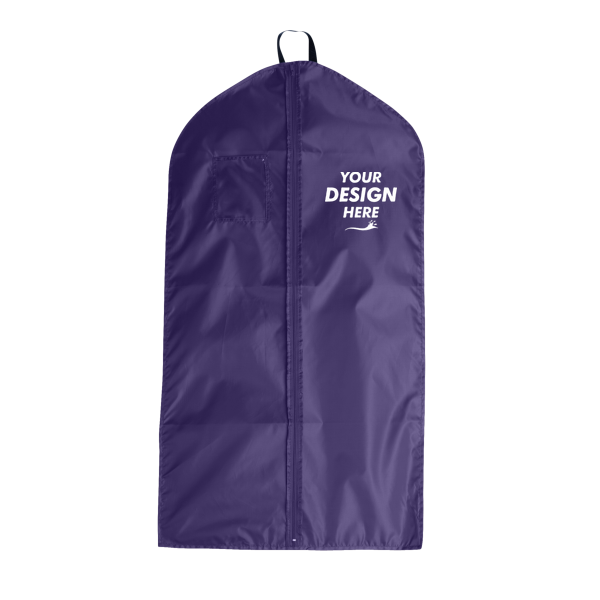 Liberty Bags Garment Bag, Purple, Front view, Mockup