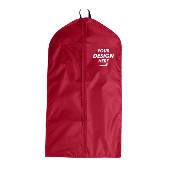 Liberty Bags Garment Bag, Red, Front view, Mockup