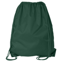 Liberty Bags Large Drawstring Pack with DUROcord, Forest, Back view